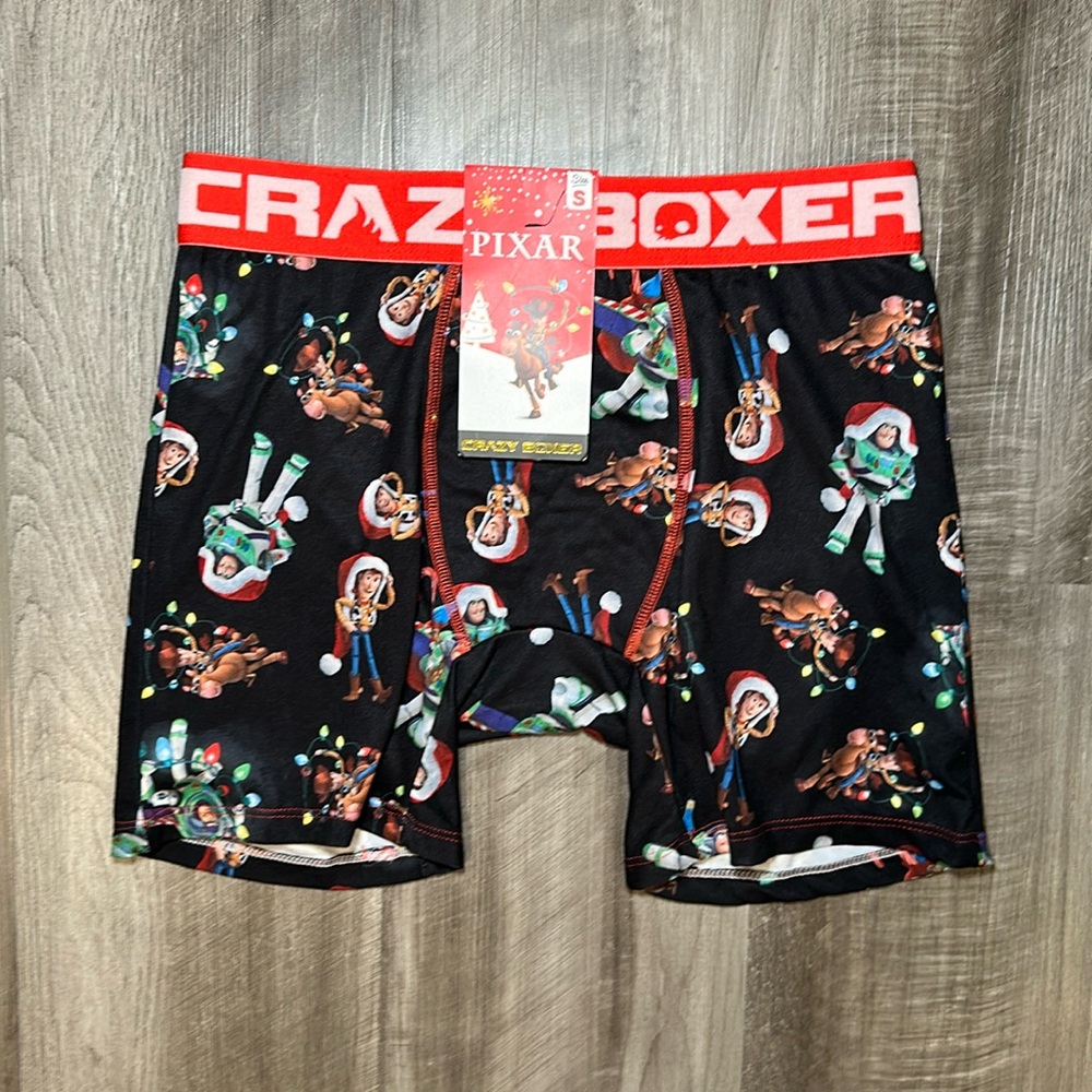 Toy Story Christmas Buzz Woody Crazy Boxer Boxer Brief - Small